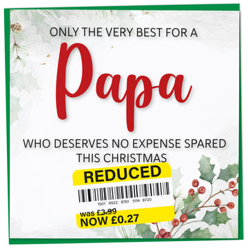 A greetings card on a plain white background