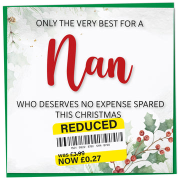 A greetings card on a plain white background