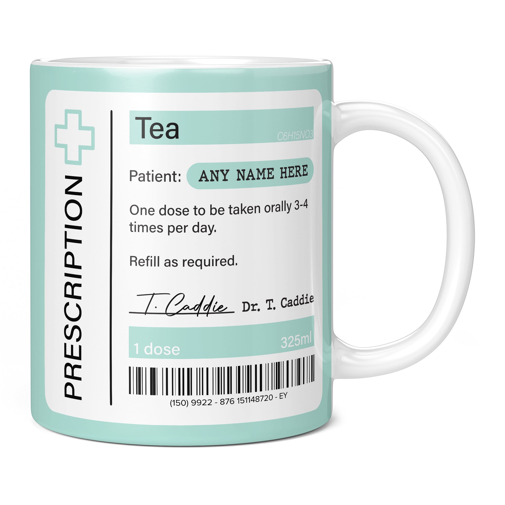 A ceramic mug on a plain white background