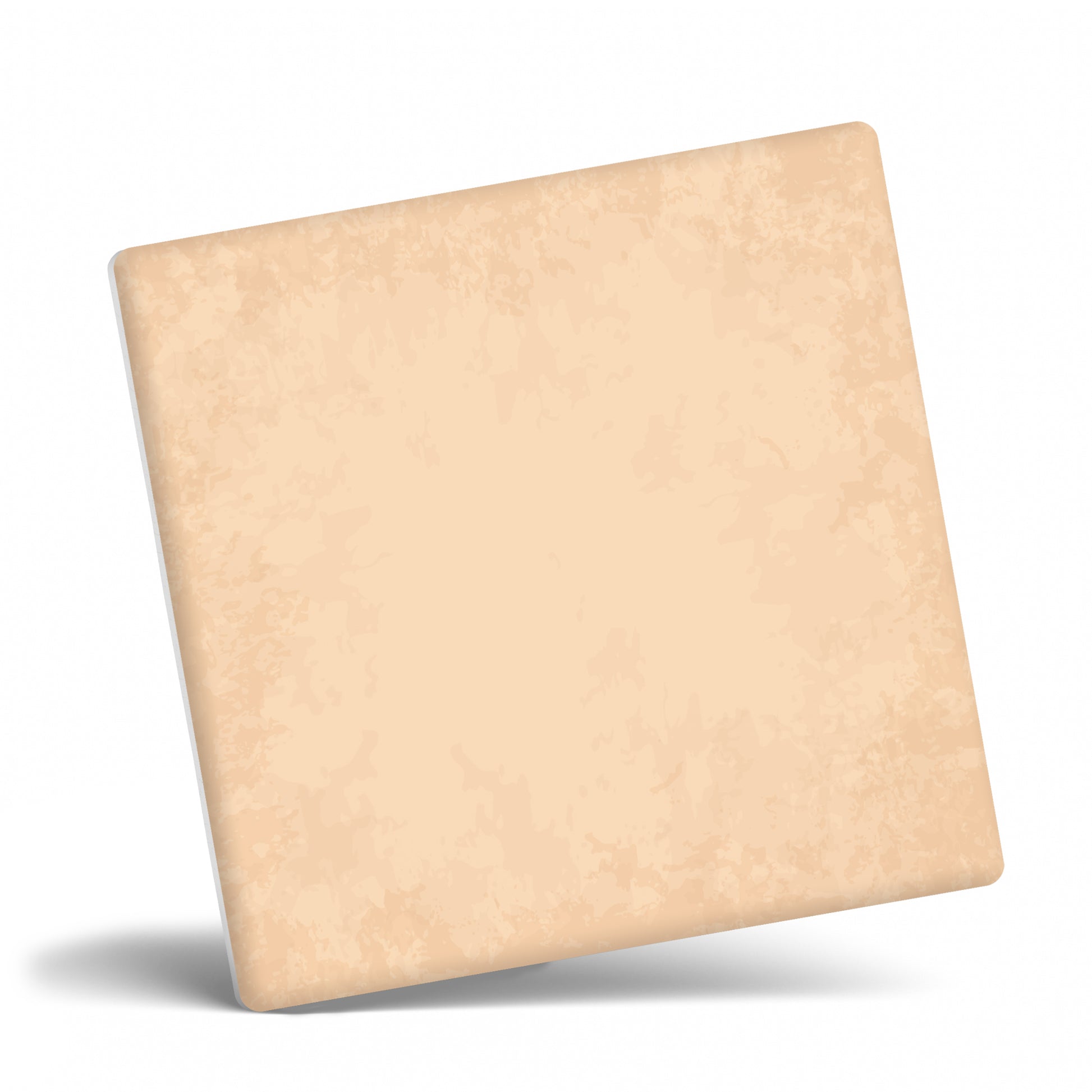 A ceramic coaster on a plain white background