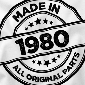 45th Birthday Gift for Men, Made in 1980