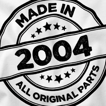 21st Birthday Gift for Men, Made in 2004