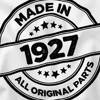 98th Birthday Gift for Men, Made in 1927