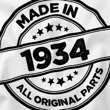 91st Birthday Gift for Men, Made in 1934