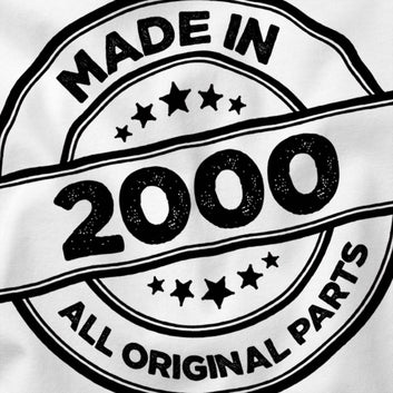 25th Birthday Gift for Men, Made in 2000