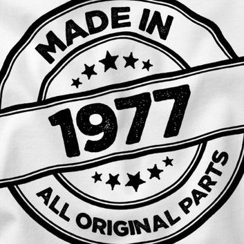 48th Birthday Gift for Men, Made in 1977