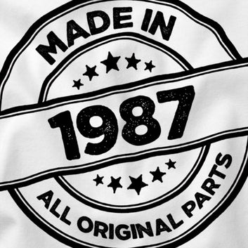 38th Birthday Gift for Men, Made in 1987